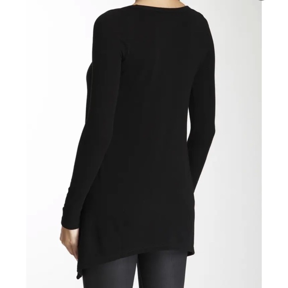 GO COUTURE  Sharkbite Tunic Sweater in Black - cozy Size Small - NWT - Picture 3 of 8